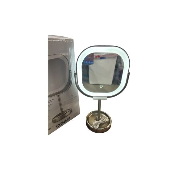 Conair Halo LED Double Sided 1x/10x Vanity Mirror 360 Rotation new in box - Picture 2 of 8